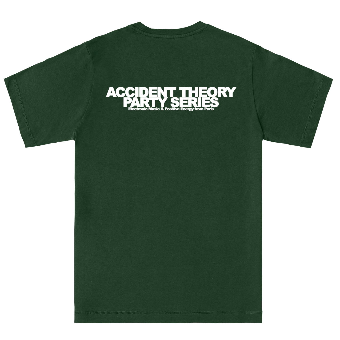 PRE-ORDER - ACCIDENT THEORY T-SHIRT CREW / GREEN / BACK SIDE